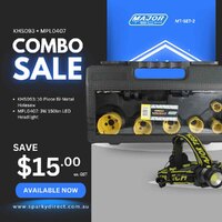 Major Tech MT-SET-2 | KHS093 Holesaw and MPL0407 Headlight Kit