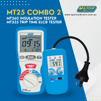 Major Tech MT25-COMBO-2 | MT560 1000V Insulation Tester + MT325 Socket RCD Tester
