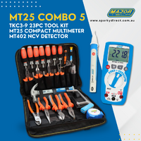 Major Tech MT25-COMBO-5 | TKC3-9 Tool Kit + MT25 Multimeter + MT402 Voltage Detector