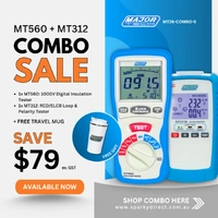 Major Tech MT26-COMBO-5 | MT560 Insulation Tester + MT312 RCD/ELCB/Loop Tester + Travel Mug