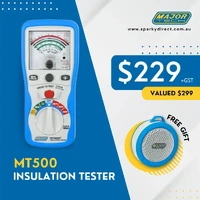 Major Tech MT500 | 1000V Analogue Insulation Tester