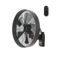 Martec MWFC400M | Como AC 16" Black Wall Fan w/Remote Control | Oscillates 