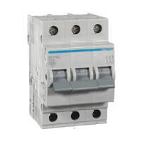 HAGER NT316C | Circuit breaker three pole 16 amp 10ka