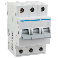 HAGER NT320C | 20 Amp Three Pole 10kA Circuit Breaker