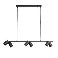 Oriel OL56013-6BK | Bridge 6 Spotlight Pendant | Black