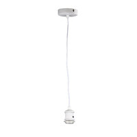 Oriel OL69321WH | Albany 1800mm E27 Vintage Cloth Cord Suspension | White