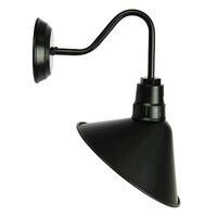 Oriel OL69375BK | Derwent Industrial Vintage Style Wall Light | Black