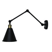 Oriel OL69377BK | Roxbury Metal Adjustable Wall Light | Black