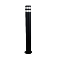 Oriel OL7161BK | Tove Aluminium Garden Bollard 240V | Black