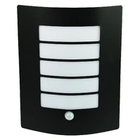 Oriel OL7293BK | Cheeta Outdoor Wall Light With Sensor E27 | Black