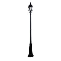 Oriel OL7669BK | Highgate Traditional Outdoor Post Light 224cm | Black