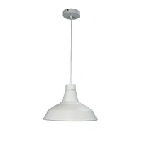 Oriel OL86262 | Warehouser 31cm Industrial Pendant | White