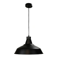 Oriel OL86263 | Warehouser 39cm Industrial Pendant | Black