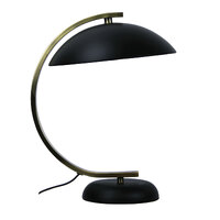 Oriel OL93941AB | Deco Antique Brass Table Lamp | Black
