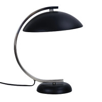 Oriel OL93941BC | Deco Table Lamp | Brushed Chrome/Black