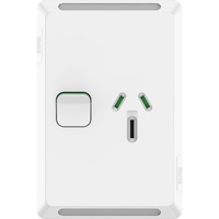 Clipsal Pro Series P3015V15-XW | Single Power Point GPO 15 Amp 250v Extra Vivid White