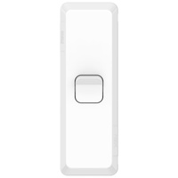 Clipsal Pro Series P3041A-XW | Architrave Single Gang 1/2 Way 20A/16AX 250v | Extra Vivid White P3041AXW