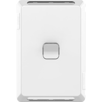 Clipsal Pro Series P3041C-XW | 1 Gang Skin Switch Cover Only (No Mech or Grid Plate)| Extra Vivid White