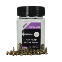 TuffStuff PAN712 | 7g x 12mm Pan Head Needle Point Screws | 100 Pack
