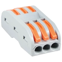 Major Tech PCT-223B | 2.5mm² 3-Pole Interjoining Connector Blocks | Jar of 30