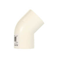 AC Direct PDP20-45E | 20mm Pressure Drain Pipe bend 45° Elbow | White