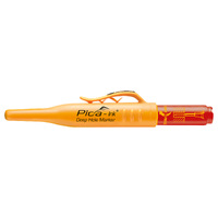 Pica Marker 150-40 | TIEFLOCHMARKER Permanent RED Marker for Deep Holes 