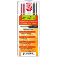 Pica Marker 4070 | Dry Marker Summer Heat 70°C Refills Assorted 10 Pack