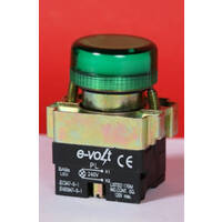 Illuminated Pilot Light GREEN LED 240V AC | PL-G/LED240