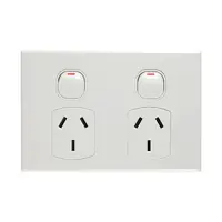 CSG POD10-L | Double Power Point Slimline GPO 10AX | White