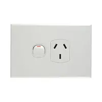 CSG POS10-L | Single Power Point Slimline GPO 10AX | White
