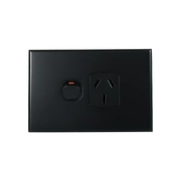 CSG POS10MB-L | GEO Single Power Point Matte Black | 10A