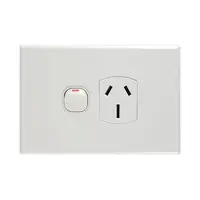 CSG POS15-L | Single Power Point Slimline GPO 15AX | White