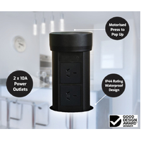 Point Pod PPC1B | Pop-Up Power Outlet 2 Power Point | Black