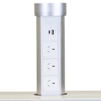 Point Pod PPM01 | Pop-Up Power Outlet 'Multi' 3 Power Point | 2x 2.1 amp USB A & USB C
