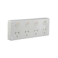 Trader Puma PUBIG4 | 4 Gang Fixed Power Point Double Pole 10A