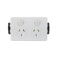 Trader PUPP2GEF | 10A 2 Gang Powerpoint with Easy Fit Mount | Bracketless Design