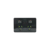 Trader Puma PUPP2USB2GBK | Twin Socket Outlet 10Amp With Dual 3.4A USB Charger | Black
