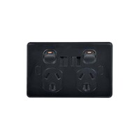 Trader Puma PUPPUSB2GACVPBK | Vandal Proof Double USB GPO Type A & C | Black