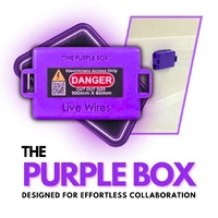 The Purple Box PURPLEBOX | Live Wire Cover 100 x 60mm IP4X | Purple
