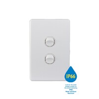 Trader Puma PUSWV2G66 | Switch Vertical 2 Gang 10AX 250V~ IP66