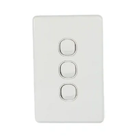 Trader Puma PUSWV3G | 3 Gang 16A Vertical Switch | White