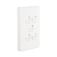 Trader Puma PUSWV5G | 5 Gang 16A Vertical Switch | White