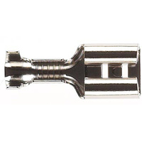 Quick connect female Un-insualted Brass 0.5-1.5mm 6.4/0.8mm Tab Pack of 20 | QCN1.25-6.4