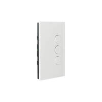 Clipsal Schneider R5043NL-ZW | C-Bus Saturn Zen Wall Button 3 Gang | White