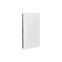 Clipsal Schneider R5044NL-ZW | C-Bus Saturn Zen Wall Button 4 Gang | White