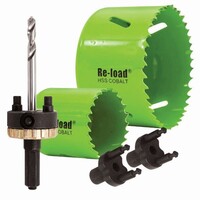 Re-Load RLDLK | Downlight Installation Kit with 70mm & 92mm Holesaw | Green