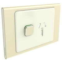 Clipsal Iconic STYL Single Switched Internal Power Point Cover Plate Crowne | S3015C-CE