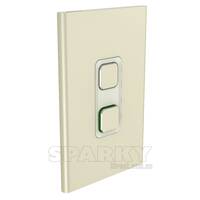 Cooker Switch Clipsal Iconic STYL Switch Cover Plate Crowne | S3041/45C-CE
