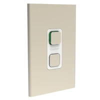 Cooker Switch Clipsal Iconic STYL Switch Cover Plate Crowne | S3041/45C-CE