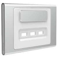 USB Charging Station | Clipsal Iconic STYL Switch Cover Plate Silver | S3043USBC-SV